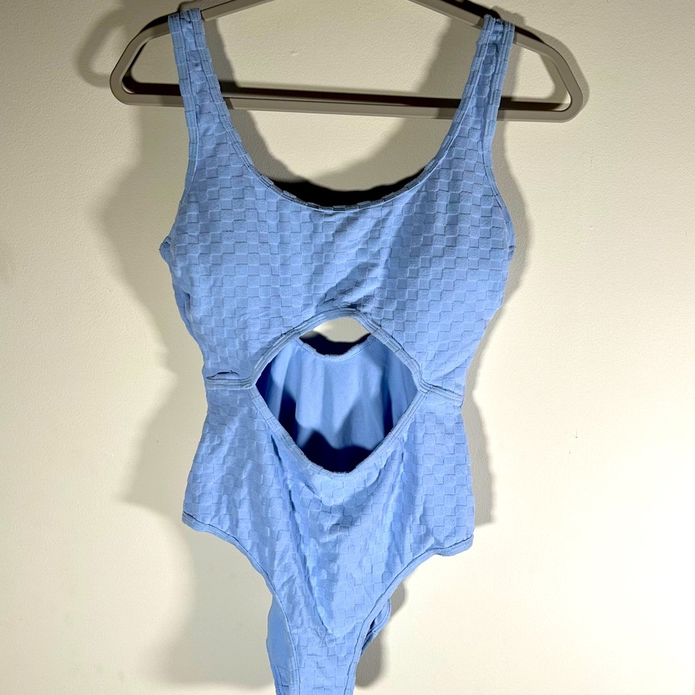2 size medium one piece swim suits with cut outs, ninety-nine